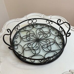 Southern Living at Home-Jamestown Tray from the estate iron collection.